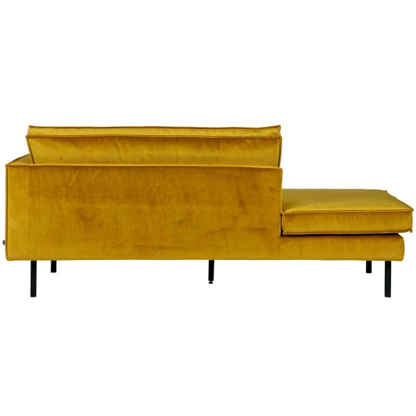De Eekhoorn RODEO DAYBED RECHTS VELVET OKER