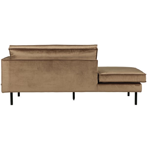 De Eekhoorn RODEO DAYBED RECHTS VELVET TAUPE