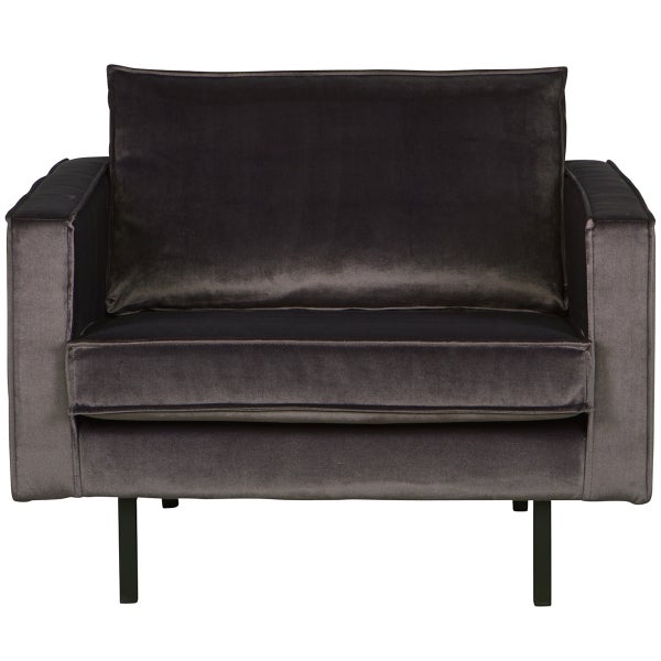 De Eekhoorn RODEO FAUTEUIL VELVET ANTRACIET