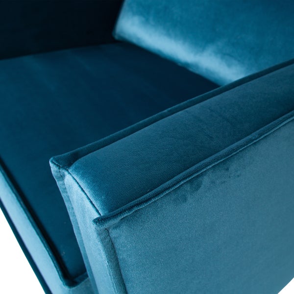 De Eekhoorn RODEO FAUTEUIL VELVET BLAUW