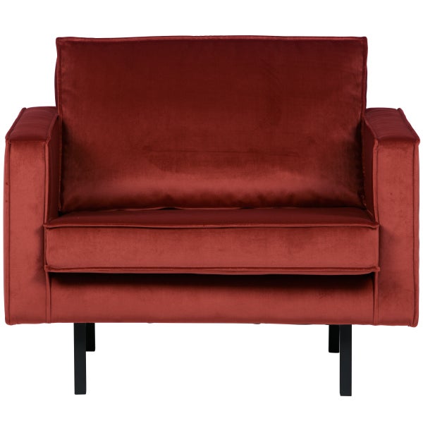 De Eekhoorn RODEO FAUTEUIL VELVET KASTANJE