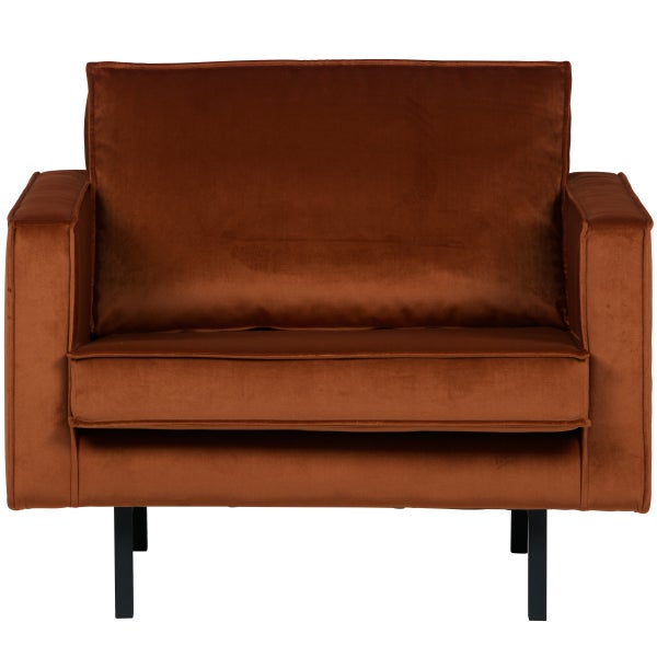 De Eekhoorn RODEO FAUTEUIL VELVET ROEST