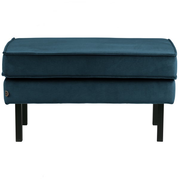 De Eekhoorn RODEO HOCKER OP POTEN VELVET BLAUW
