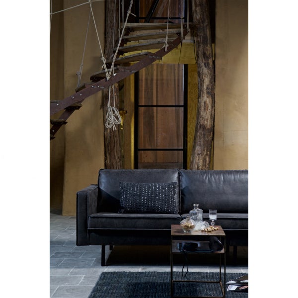 De Eekhoorn RODEO HOEKBANK RECHTS ECOLEER ZWART