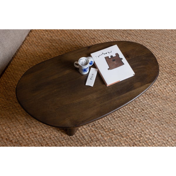 De Eekhoorn ROUNDLY SALONTAFEL MANGO HOUT WALNOOT