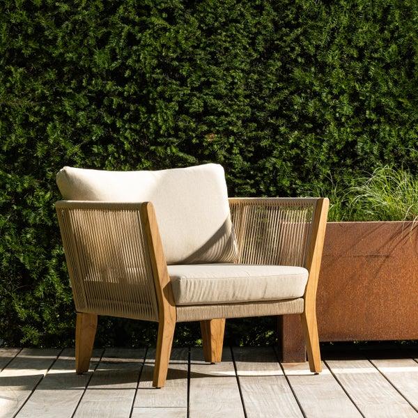 De Eekhoorn SAN REMO TUIN FAUTEUIL TEAK ZAND