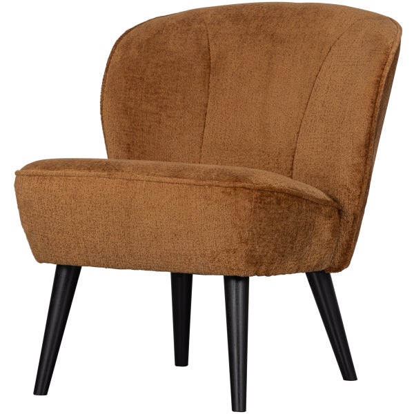 De Eekhoorn SARA FAUTEUIL STRUCTURE VELVET COGNAC