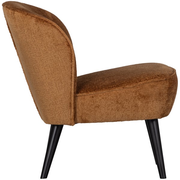 De Eekhoorn SARA FAUTEUIL STRUCTURE VELVET COGNAC