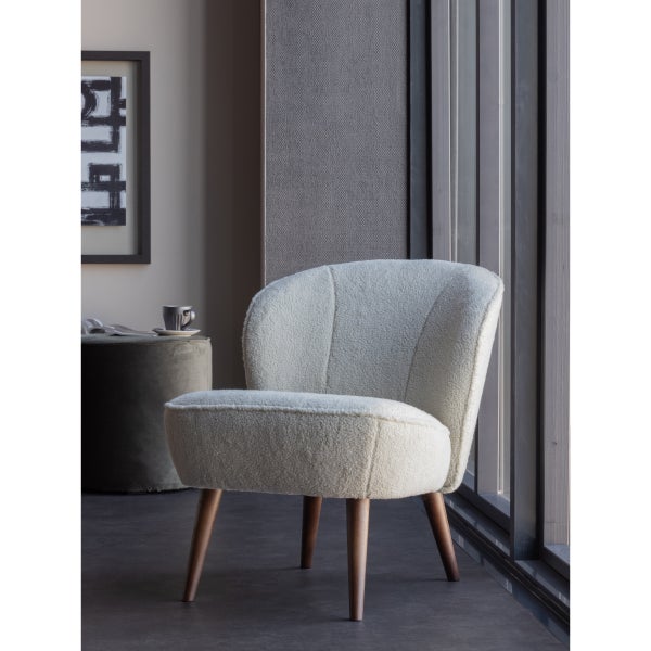 De Eekhoorn SARA FAUTEUIL TEDDY OFF WHITE