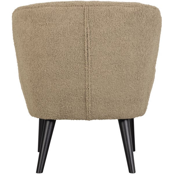 De Eekhoorn SARA FAUTEUIL TEDDY ZAND