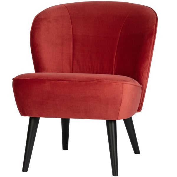 De Eekhoorn SARA FAUTEUIL VELVET FRAMBOOS
