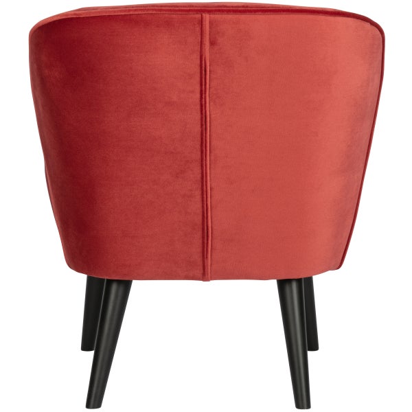 De Eekhoorn SARA FAUTEUIL VELVET FRAMBOOS