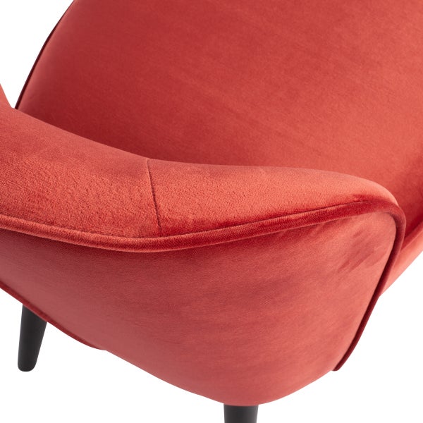 De Eekhoorn SARA FAUTEUIL VELVET FRAMBOOS