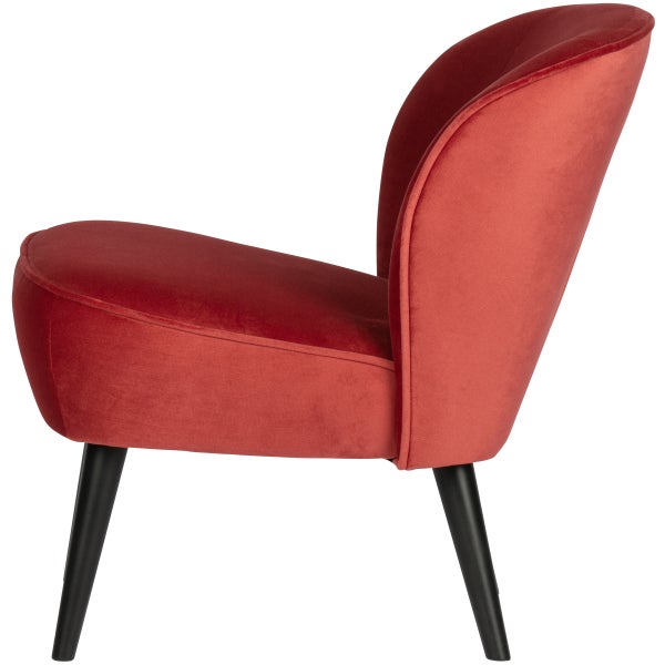 de eekhoorn SARA FAUTEUIL VELVET FRAMBOOS
