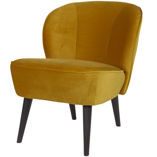 De Eekhoorn SARA FAUTEUIL VELVET OKER