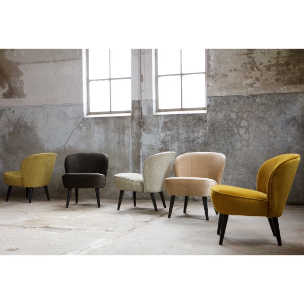 De Eekhoorn SARA FAUTEUIL VELVET OKER