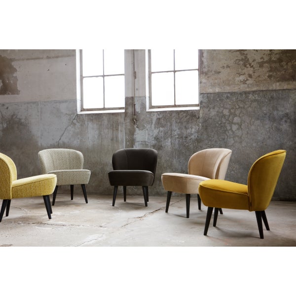 De Eekhoorn SARA FAUTEUIL VELVET OKER