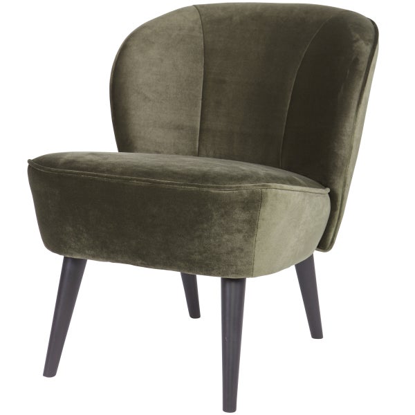 De Eekhoorn SARA FAUTEUIL VELVET WARM GROEN