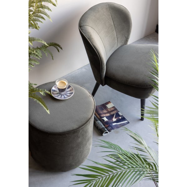 De Eekhoorn SARA FAUTEUIL VELVET WARM GROEN
