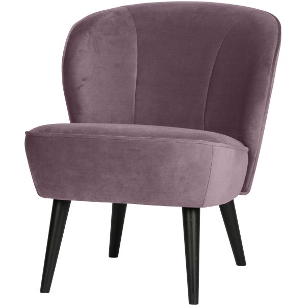 De Eekhoorn SARA FAUTEUIL VELVET WARM LILA