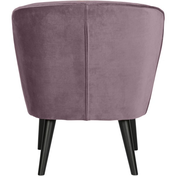 De Eekhoorn SARA FAUTEUIL VELVET WARM LILA
