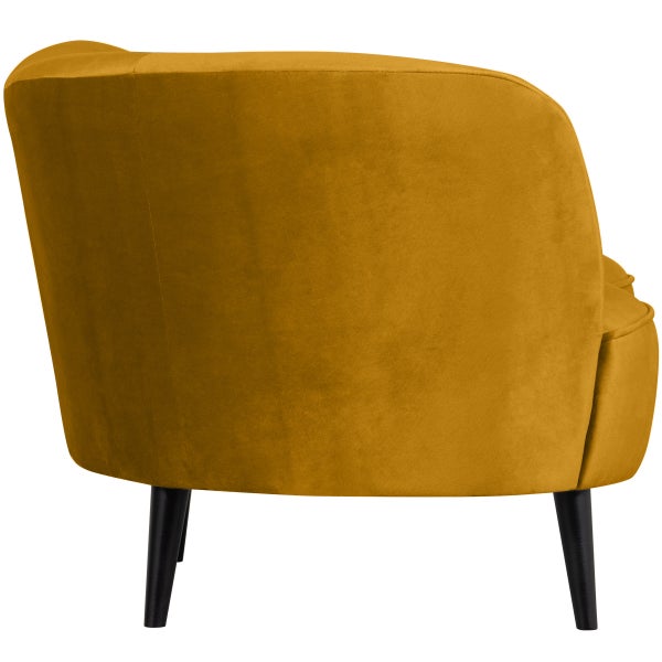de eekhoorn SARA LOUNGE FAUTEUIL LINKS VELVET OKER
