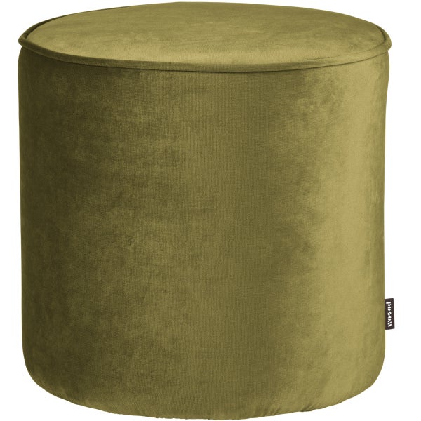 De Eekhoorn SARA POEF HOOG VELVET ARMY 46xØ46