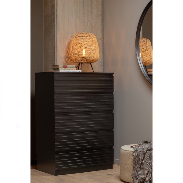 De Eekhoorn SARA POEF LAAG TEDDY 36xØ60 OFF WHITE