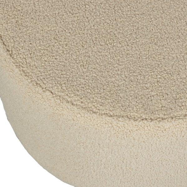 De Eekhoorn SARA POEF LAAG TEDDY ZAND 36xØ60