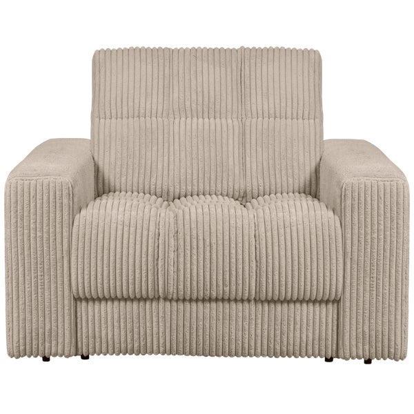 De Eekhoorn SECOND DATE FAUTEUIL RIBSTOF TRAVERTIN