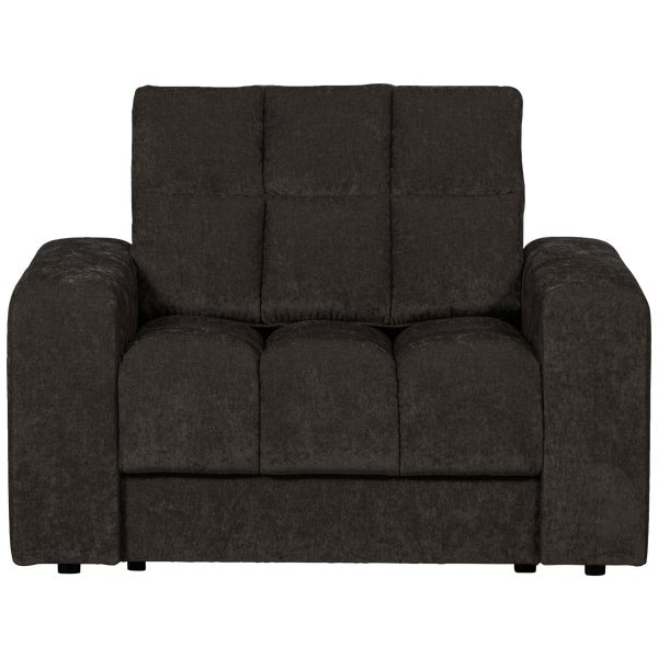 De Eekhoorn SECOND DATE FAUTEUIL VINTAGE ANTRACIET