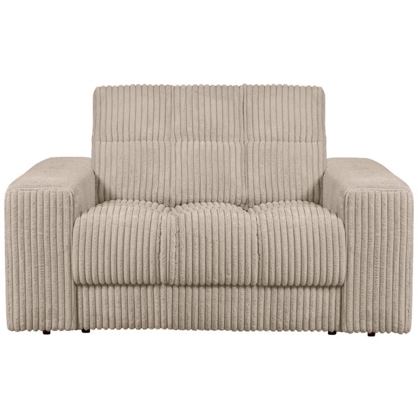 de eekhoorn SECOND DATE LOVESEAT RIBSTOF TRAVERTIN