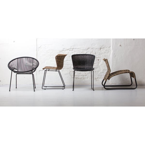 De Eekhoorn SET V 2 - WINGS TUINSTOEL NATUREL