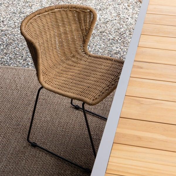 De Eekhoorn SET V 2 - WINGS TUINSTOEL TOUW NATUREL