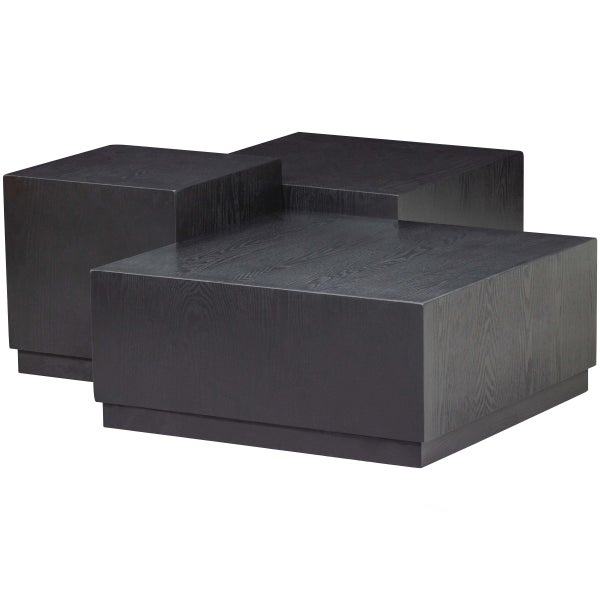 De Eekhoorn SET V 3 - PIM BIJZETTAFELS HOUT ZWART