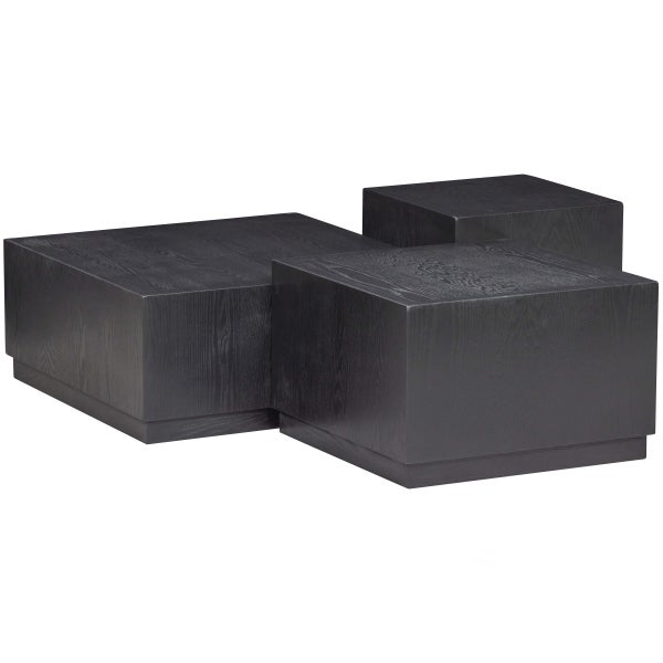 de eekhoorn SET V 3 - PIM BIJZETTAFELS HOUT ZWART