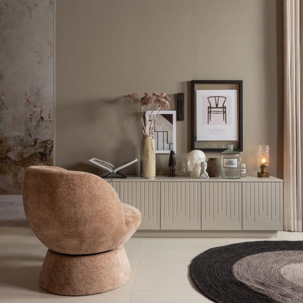 De Eekhoorn SHUFFLE DRAAIFAUTEUIL NATUREL