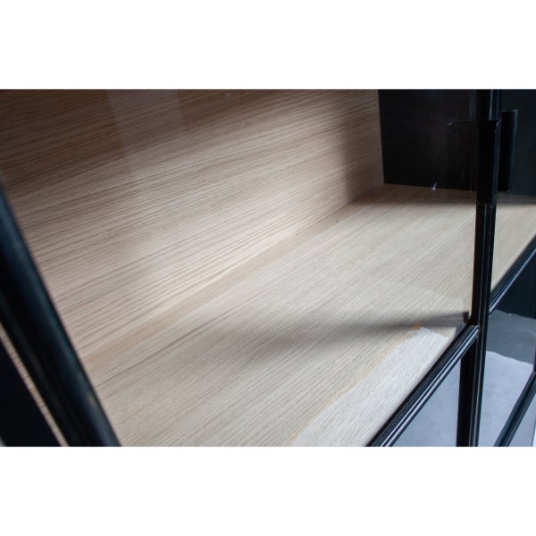 De Eekhoorn SIVAN VITRINEKAST ZWART [fsc]