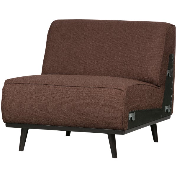 De Eekhoorn STATEMENT 1-ZITS ELEMENT BOUCLÉ COFFEE