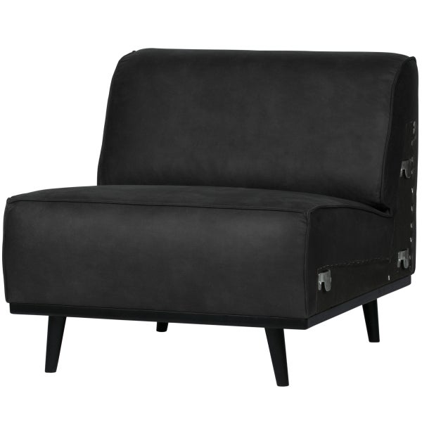 De Eekhoorn STATEMENT 1-ZITS ELEMENT SUEDINE ZWART