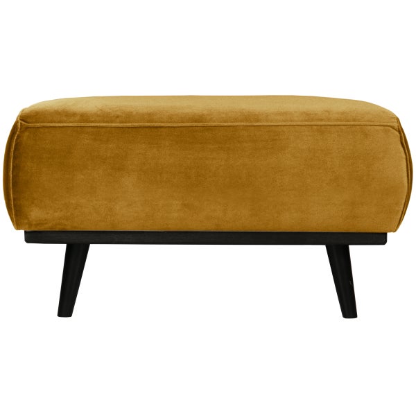 De Eekhoorn STATEMENT HOCKER VELVET HONINGGEEL