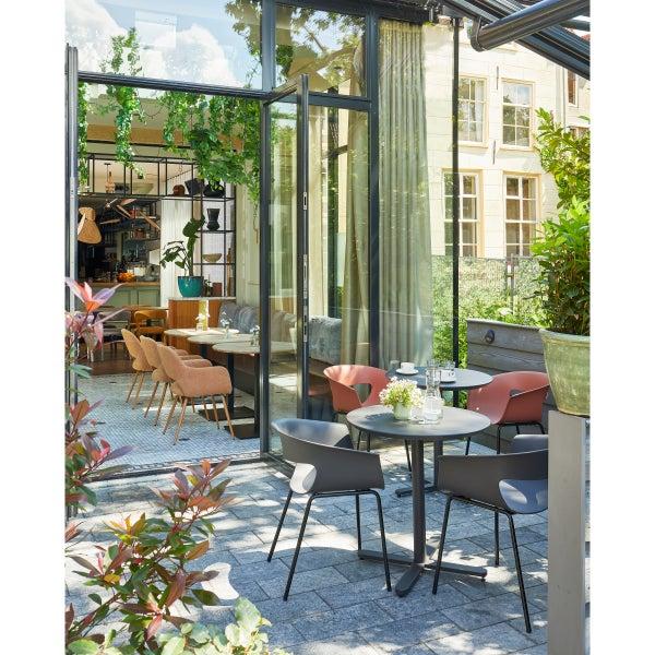 De Eekhoorn STINE TUINSTOEL BRUIN/GRIJS