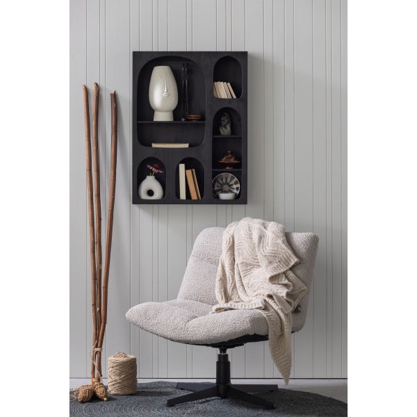 De Eekhoorn VINNY DRAAIFAUTEUIL BOUCLÉ ZAND