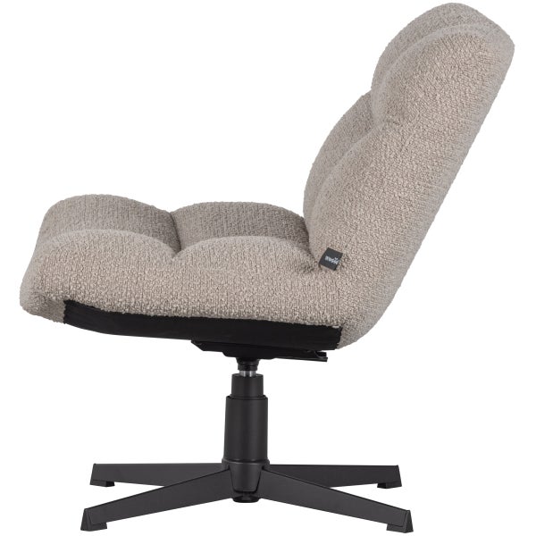 De Eekhoorn VINNY DRAAIFAUTEUIL BOUCLÉ ZAND