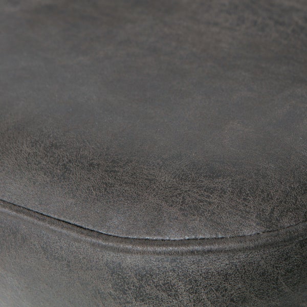 De Eekhoorn VOGUE BARSTOEL 80 CM LEER ZWART