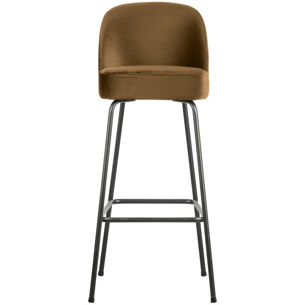 De Eekhoorn VOGUE BARSTOEL 80 CM VELVET HONINGGEEL