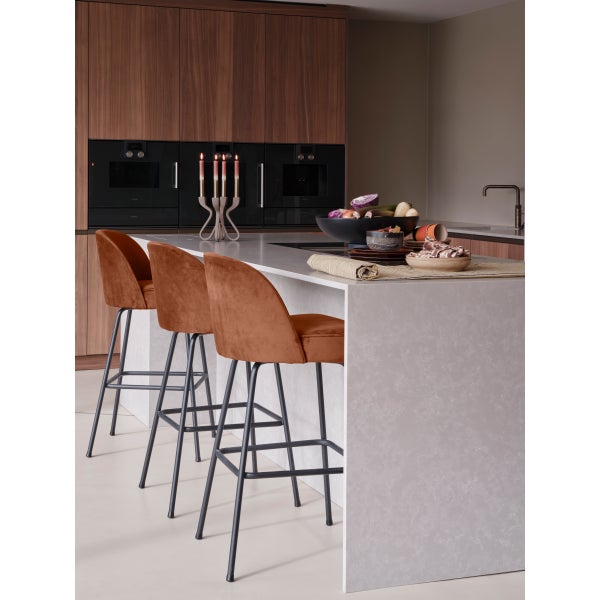 De Eekhoorn VOGUE BARSTOEL 80 CM VELVET ROEST