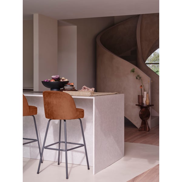 De Eekhoorn VOGUE BARSTOEL 80 CM VELVET ROEST