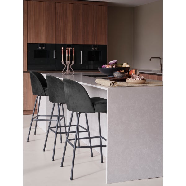 De Eekhoorn VOGUE BARSTOEL 80 CM VELVET ZWART