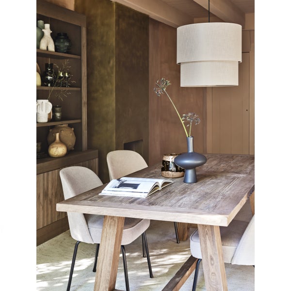 De Eekhoorn VOGUE EETKAMERSTOEL GEWEVEN STOF ZAND